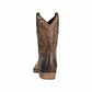 TuffRider Rocky Mountain Western Boots - Toddler Square Toe Cowboy Boots with Distressed Finish shown from rear view