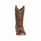TuffRider Children's Rocky Mountain Square Toe Western Boot in brown with decorative stitching and western design