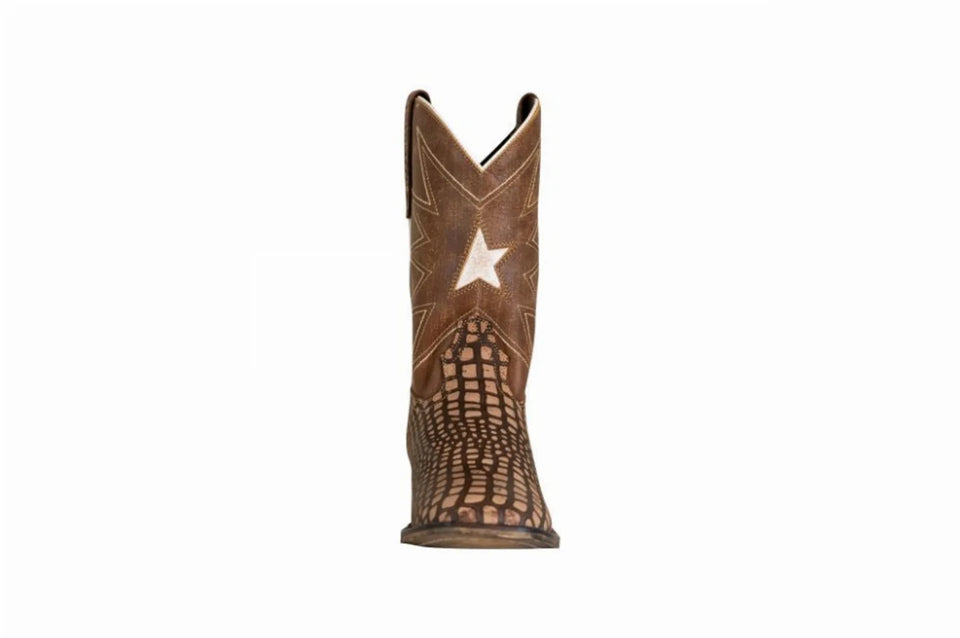 Youth Western Riding Boots, Square Toe Cowboy Boots for Kids, view 9