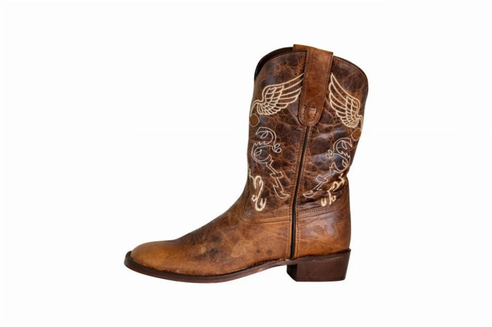 TuffRider Youth Sequoia Square Toe Western Boots, view 7