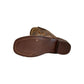 Sole view of TuffRider Children's Yukon Square Toe Western Boot in brown leather with stitched details