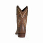 Youth Western Boots - Square Toe Cowboy Boots with Tricolor Design & Durable Rubber Outsole - TuffRider Yukon viewed from the back