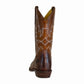 TuffRider Men's Old Faithful Wide Square Toe Western Boots - Cowboy Boots for Ranch & Riding in brown leather back view