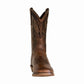 TuffRider Men's Grand Canyon Wide Square Toe Western Boot in brown leather with decorative stitch detailing