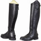 Kids Leather Field Boots - Youth Back Zip Riding Boots with Memory Foam - Color: Black | Pack Of: 1