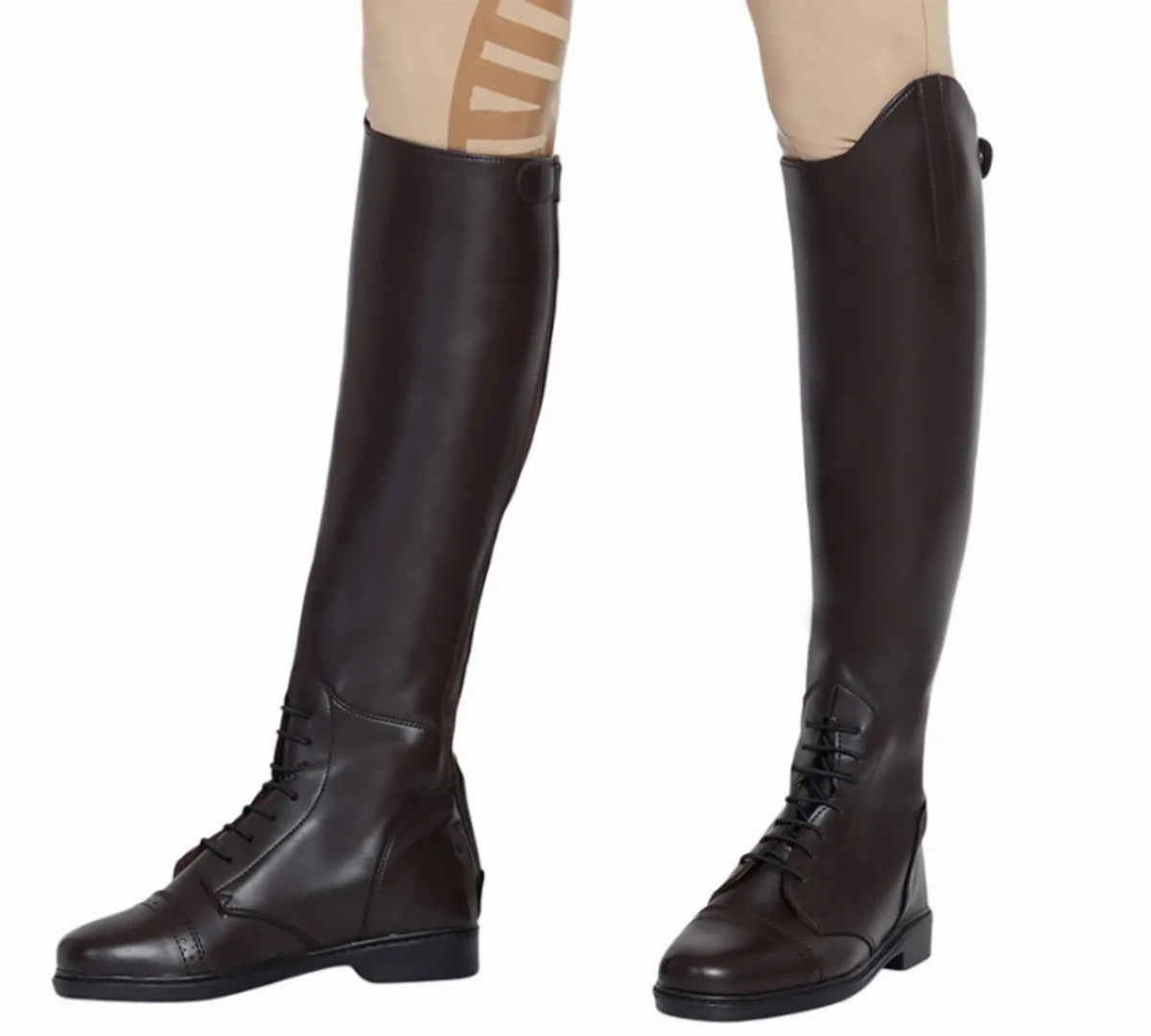 Kids Field Boots - TuffRider Children's Starter Back Zip Synthetic Leather Riding Boots - Pack Of: 1 in dark brown