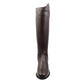 TuffRider Men's Baroque Dress Boots in dark brown leather, tall equestrian style with a smooth finish and rounded toe.
