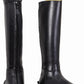 Women's Tall Dress Boots - TuffRider Baroque Leather Riding Boots with Spanish Top and Elastic Gussets - Color: Black | Pack Of: 1