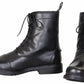 Men's Laced Paddock Boots - TuffRider Baroque Full Grain Leather Riding Boots with Lace-Up Front