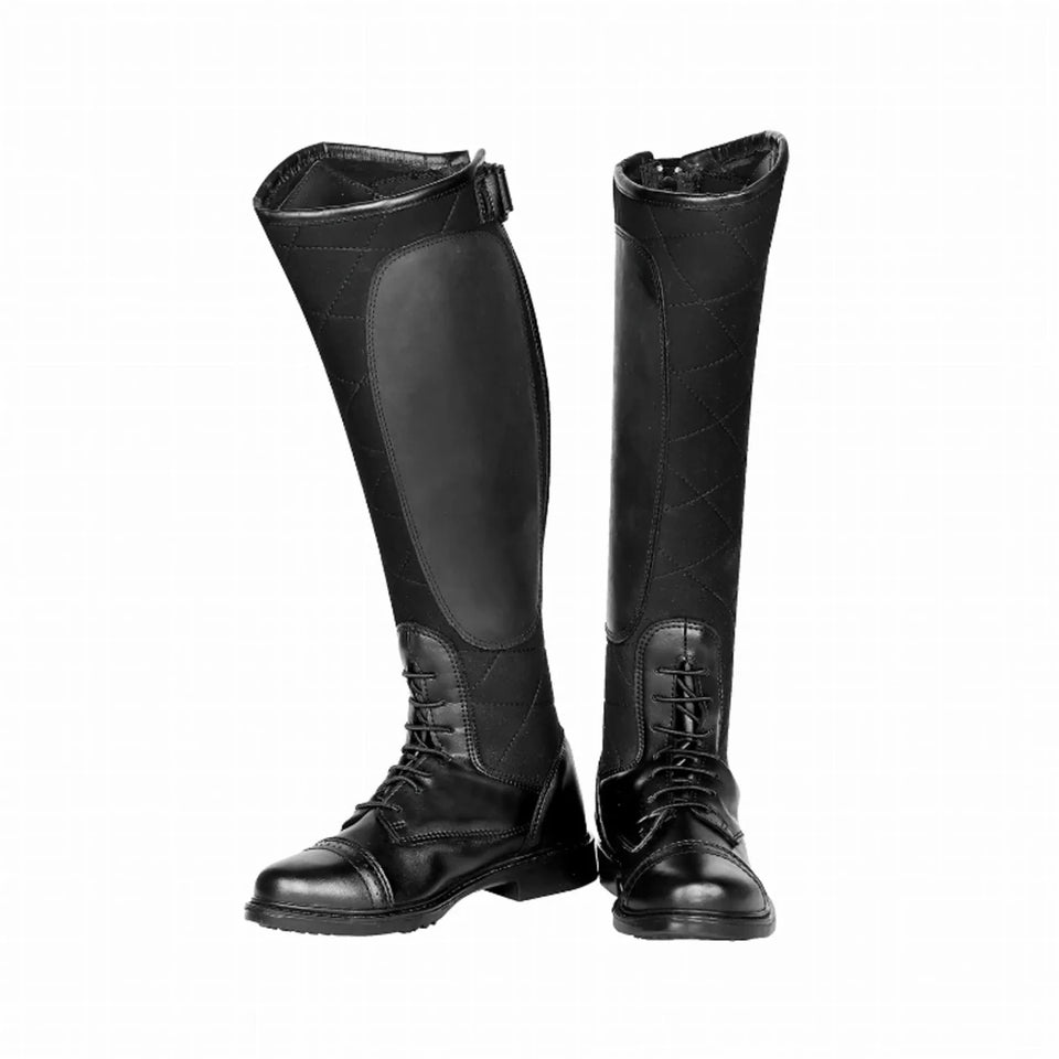 Women's Quilted Winter Field Boots, Black, 7/Regular, view 6