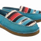 TuffRider Women's Slip-On Canvas Graphix Shoes - Memory Foam Equestrian Casual Shoes in blue with multicolor pattern