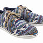 TuffRider Women's Lace-Up Canvas Graphix Shoes - Memory Foam Casual Sneakers for Equestrian and Everyday Wear in multicolor pattern