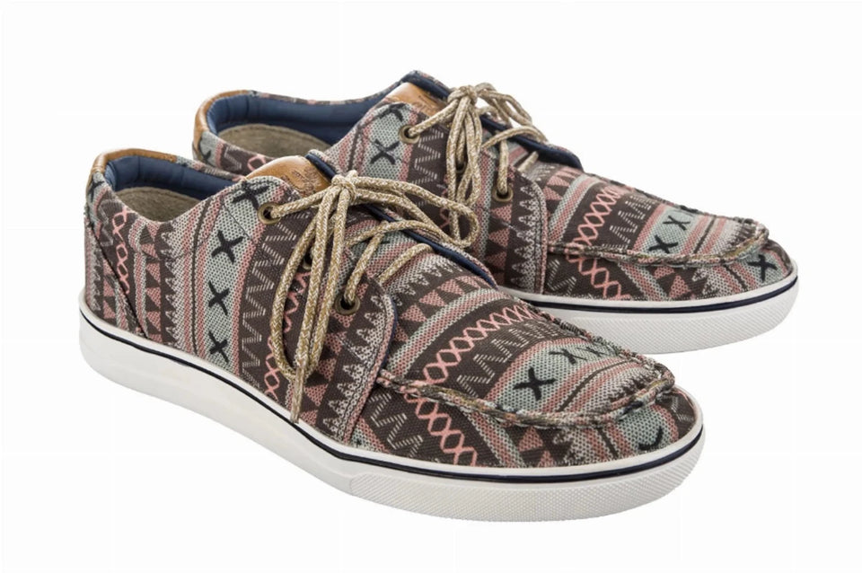 TuffRider Women's Lace-Up Canvas Graphix Shoes, Criss cross/9, view 21
