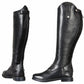 Women's Wide Calf Field Boots - TuffRider Plus Rider Leather Riding Boots with Memory Foam - Color: Black | Pack Of: 1 - Pets Perfect