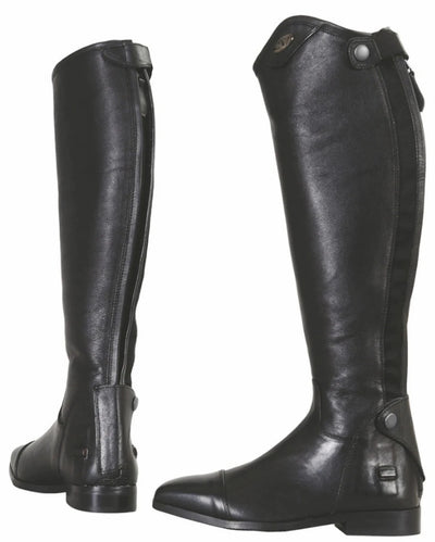 Women's Tall Dress Boots - TuffRider Wellesley Leather Riding Boots, Black/9.5
