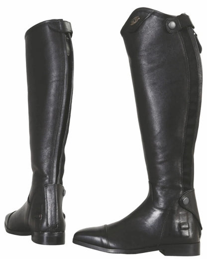 Women's Tall Dress Boots - TuffRider Wellesley Leather Riding Boots with Flex Construction - Pets Perfect
