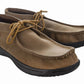 TuffRider Men's Lace Chukka Boot in brown with black sole, featuring moc toe stitching and leather lace closure