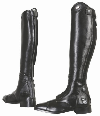 Women's Leather Field Boots - TuffRider Regal Premium Riding Boots with Memory Foam - Color: Black | Pack Of: 1 - Pets Perfect