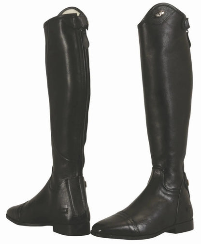 Women's Leather Riding Boots - Premium Equestrian Dress Boots for Dressage and Show - Color: Black | Pack Of: 1 - Pets Perfect