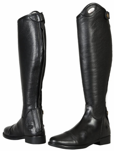 Women's Tall Dress Boots - Leather Dressage Riding Boots with Spanish, 6/Regular