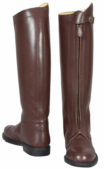 Men's Polo Boots - TuffRider Tall Leather Riding Boots with Heavy Duty, 10