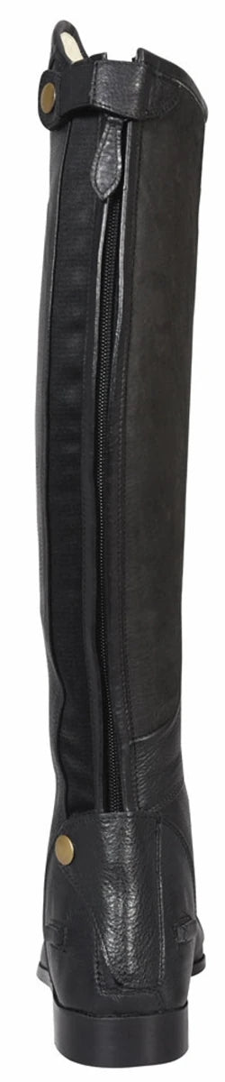 Women's Extra Tall Field Boots - TuffRider Regal Leather Riding Boots with Memory Foam - Color: Black | Pack Of: 1 - Pets Perfect