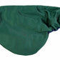 Lettia All Purpose Saddle Cover in green with elastic edge for secure fit, protecting horse saddles effectively