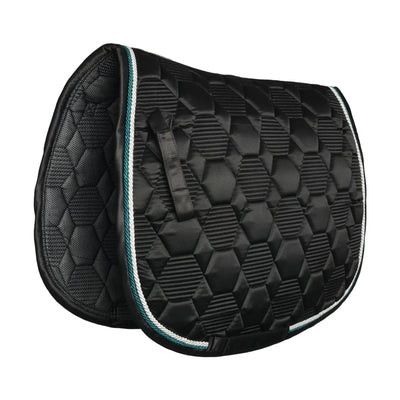 Lettia Honeycomb Collection Saddle Pad, BLACK