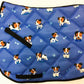 Lettia Puppy All Purpose Pad with blue quilted fabric and cute puppy dog and bone pattern for pet use