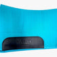 Lettia Western Saddle Pad in vibrant turquoise with black leather reinforcement, designed for equestrian supplies.