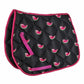 Lettia Watermelon All Purpose Pad with quilted black fabric and pink watermelon slice pattern for pets and equestrian use