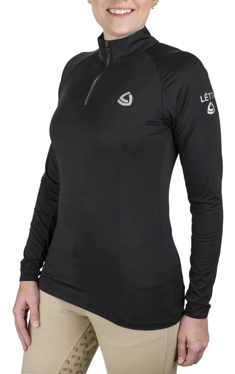 Lettia Women Quarter-Zip Neck UPF 50+ Sun Shirt, view 46
