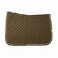 Lettia Coolmax Shadow Saddle Pad in brown with quilted pattern, designed for equestrian use and comfort.