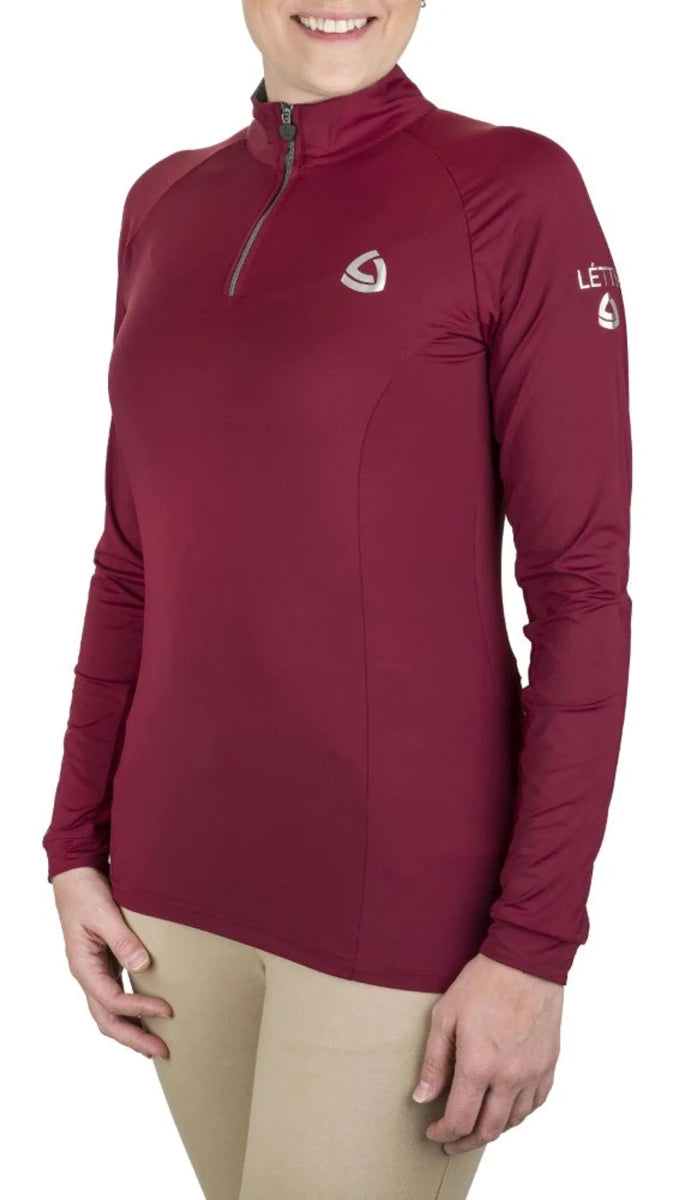 Lettia Women Quarter-Zip Neck UPF 50+ Sun Shirt, view 44