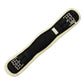 Lettia Memory Foam Dressage Sherpa Fleece Clik Girth-Black-22 with soft fleece edge and metal buckles for horse tack
