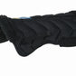 Lettia CoolMax Half Pad in black with quilted design and soft padded edges for equestrian use and comfort