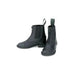 Pair of black Lettia Children's Paddock Boots with pull tabs and elastic side panels, designed for equestrian use.