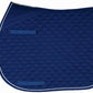 Lettia CoolMax ProSeries All Purpose Pad in navy with quilted pattern and white piping for equestrian use
