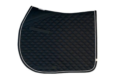 Lettia CoolMax ProSeries All-Purpose Pad, Black w/ white piping & black trim/1