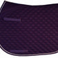 Lettia CoolMax ProSeries All Purpose Pad in deep purple quilted fabric with white trim for horse saddles