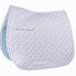 Lettia CoolMax ProSeries Dressage Pad in white with quilted design for comfortable horse riding and equestrian supplies