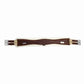 Lettia Coolmax Clik Girth with brown leather and cushioned padding for equestrian use in premium pet supplies