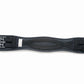 Lettia Dressage Clik Girth made from durable black material with metal buckles for secure horse tack adjustment