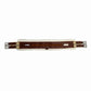 Lettia CoolMax Fleece Lined Girth with brown leather and soft fleece padding for equestrian use