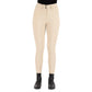 Euro-star Riding breeches ESEmpressive FullGrip-Beige - 32 displayed on a model wearing black boots against white background