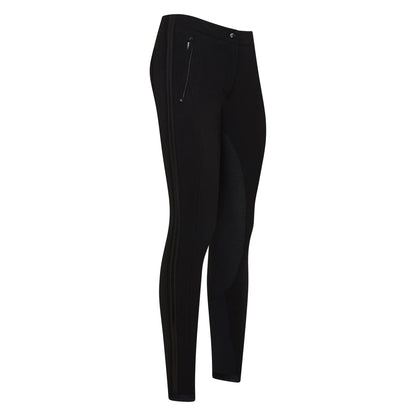 Euro-Star Riding Breeches ESWondershape Fullgrip-Black-36 slim fit equestrian breeches with full grip and zip pocket
