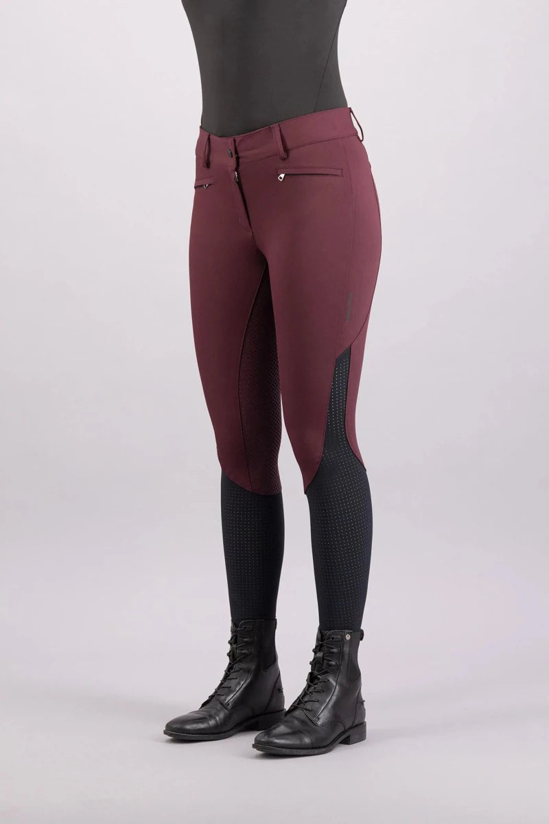 Euro-Star Riding Breeches ESAirflow FullGrip-Dark Berry, 38 in, view 2