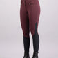 Euro-Star Riding Breeches ESAirflow FullGrip-Dark Berry-38 show stylish fit with dark berry and black full grip panels.