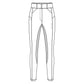 Euro-Star Riding Breeches ESAurelia Comp Grip Connect Full Grip-White-32 front view with grip panel design for equestrian use