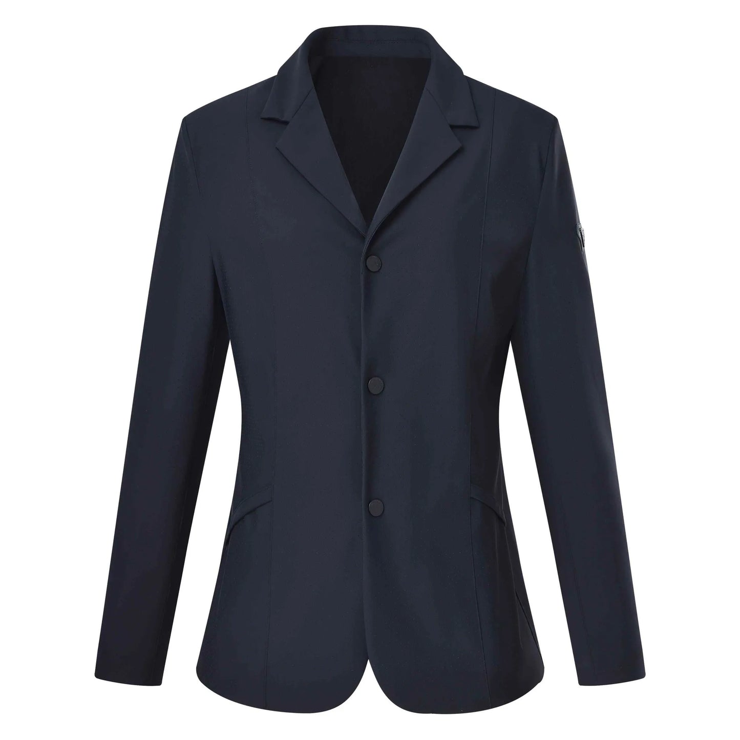 Euro-star Competition jacket ESLucio Perforated-Black - 48 tailored black perforated equestrian blazer for competition use